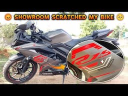 What to do when showroom scratched your bike while servicing?