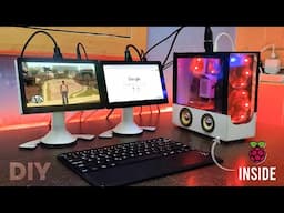 How to Make Dual Monitor Raspberry PI PC | World's Smallest Raspberry PI PC - Rizwan's Ideas