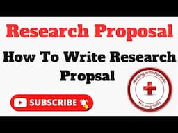 Research Proposal Writing | KMU Research Proposal | Nursing Research By Farman.