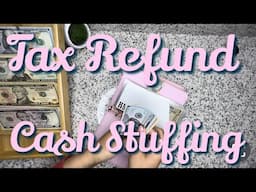 Cash Stuffing my income tax refund$2020|#sinkingfunds #shorts