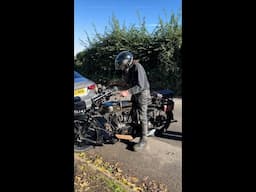 Chris' 100 year old AJS V-twin in action