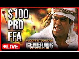 $100 Challenge: Who Will Conquer All in FFA? | C&C Generals Zero Hour