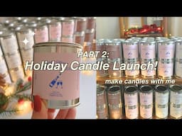 Small candle business from home | holiday launch studio vlog New paint can candles | Amazon handmade