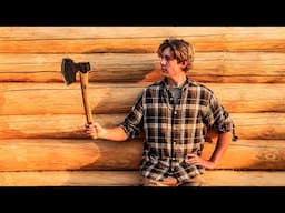 I'm building an off grid LOG CABIN with an axe | EP12