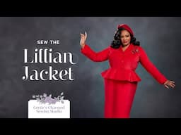 Lillian Jacket Sewing Tutorial from Gertie's Charmed Sewing Studio, Vintage Inspired Peplum Jacket