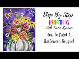 How To Paint A "Halloween Bouquet" - Acrylic Tutorial For Beginners