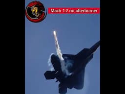 F-22 Fast as lightning - Afterburner Mach 1.2  #military