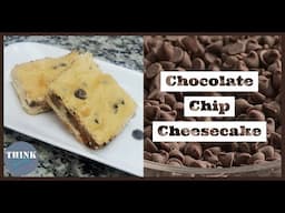 Low Carb And Keto Chocolate Chip Cheesecake Bars - So Easy To Make!