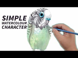 EASY! and FUN! Watercolor painting tutorial for beginners