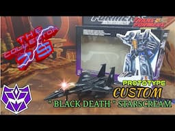 Transformers G2 Custom Prototype  " Black Death " STARSCREAM