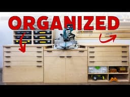 Get Your Workshop ORGANIZED With A Miter Saw Station, French Cleat Tool Wall And More!