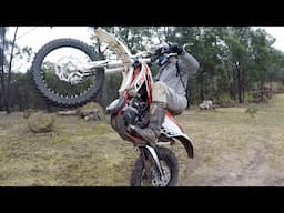 Trying to ride trials on a dirt bike!︱Cross Training Trials