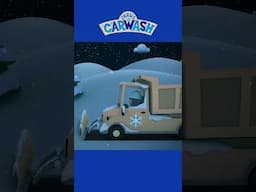 Oh no! Sarah's snow plow is covered in ice! #carlscarwash #vehicles #shorts #kidscartoon #kidsvideo