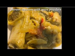 Goan pork jeerem meerem with spice powders