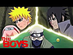 NARUTO VS SASUKE 💪 Kakashi Obito thug life moment || Naruto shippuden funny moments