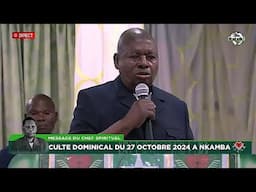 MESSAGE DOMINICAL DE SA DIVINITE PAPA SIMON KIMBANGU KIANGANI DU 27 OCTOBRE 2024 A NKAMBA