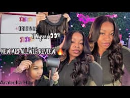 NEW MIX - ALL WIG REVIEW 2 WIGS IN ONE ! IS IT WORTH IT ?!?  DETAILED TUTORIAL FT . Arabella Hair