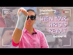 WHEN YOUR WRISTS REVOLT | On the Needles Ep 26: stashbusting vlog | Aussie Knitting Podcast, Oct '24