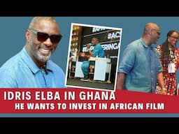 Idris Elba in Ghana at the Africa Cinema Summit