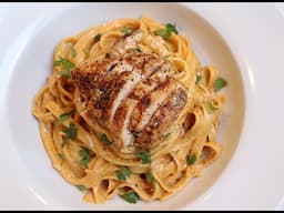 Spicy Chicken Alfredo Pasta (Fettuccine) Recipe