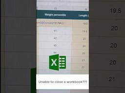 How to Close an Unresponsive Workbook in Excel