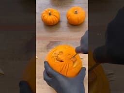 How to carving pumpkin cat 🐱 #halloween