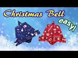 Origami Easy but Cool Christmas Bell | How to Make a Paper Christmas Decoration Last Minutes Idea