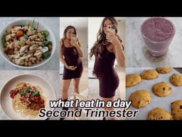 What I eat in a day while pregnant!| Second Trimester | Eating Healthy While Pregnant Tips!