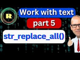 str_replace_all() Function in R  |  Text Replacement with stringr Package