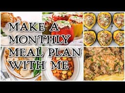 Making a REALISTIC Monthly Meal Plan for Fall