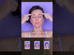 Anti-aging face exercises for worry lines #shorts #antiaging #facemassage #faceyoga #faceworkout