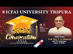 LIVE : 19TH Convocation || ICFAI University Tripura ||