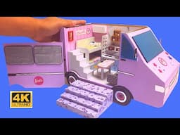 DIY Miniature Cardboard Barbie Van House Miniature Camper Van