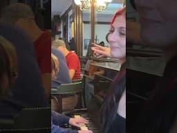 Go Go Dancer Shows Up To The Pub Piano