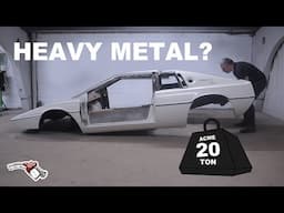 Is a fibreglass body shell really that light? Weighing a Lotus Esprit