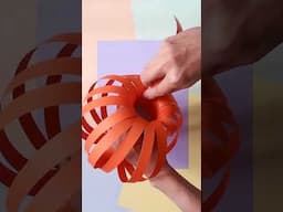 DIY Paper Pumpkin #shorts