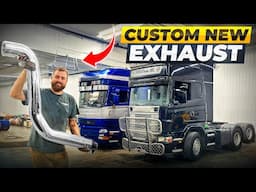 Custom Exhaust for our Scania 144!