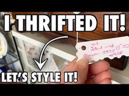 THRIFTING NEW FURNITURE PIECES! LET’S STYLE MY THRIFT HAUL! THRIFTED VS STYLED