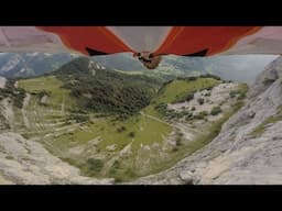 Wingsuit at Rocher de Leschaux | Hugues Orlianges