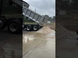 5 TONs of White Pond Rock being delivered!