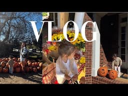 A WEEK IN MY LIFE!! fall shopping + going to an influencer event + pumpkin patch + carving pumpkins!