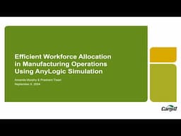 Efficient Workforce Allocation in Manufacturing Operations Using AnyLogic Simulation