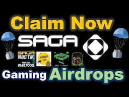 Claim Saga Gaming Airdrops Guide Step by Step | Gaming Tokens | OVER 9000 VAULT 2 SAGA REWARD