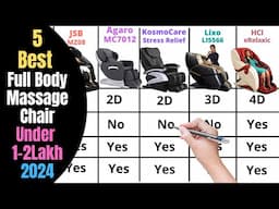 5 Best Full Body Massage Chair in India 2024 | Best Massage Chair Under 1-2 Lakh