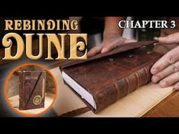 Rebinding DUNE - Part 3 - Upgrading A Vintage Book: Cover Flap, Magnets & Leather