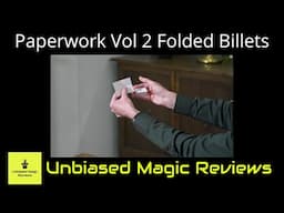 Requested Mentalism Review - Paperwork Vol 2 Folded Billets by Scott Creasey