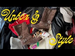 Unbox & Style... Brown Biker Boots!