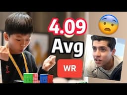 Reaccionando al RÉCORD MUNDIAL de 3x3 (4.09 por Yiheng Wang) + reconstrucción | Ar Speedcuber