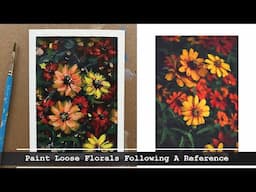 Acrylic Flower Painting - Learn To Paint Loose Florals (fall inspired)