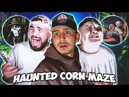 WE WENT TO A HAUNTED CORN MAZE!! *SCARY ASF*